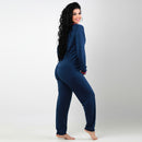 Pijama Americano Marinho Longo