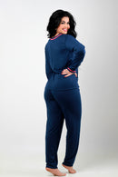 Pijama Americano Marinho Longo