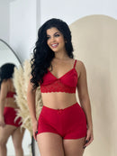 Top Doll Renda Vermelho