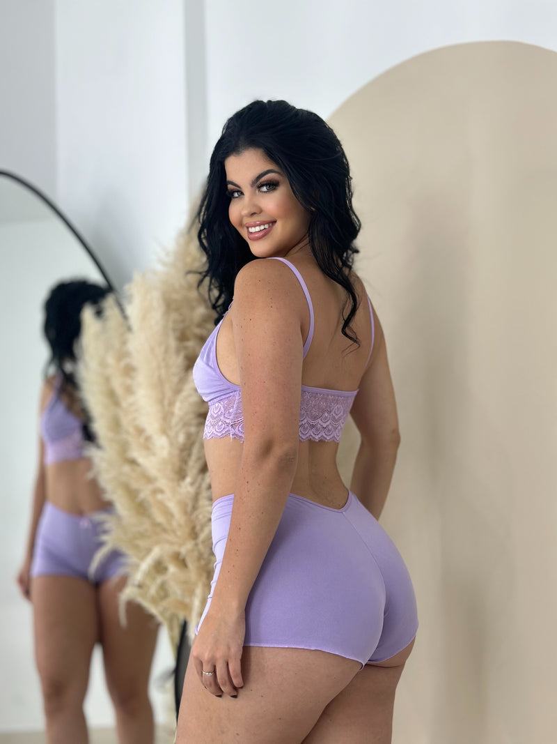 Top Doll Renda Lilás